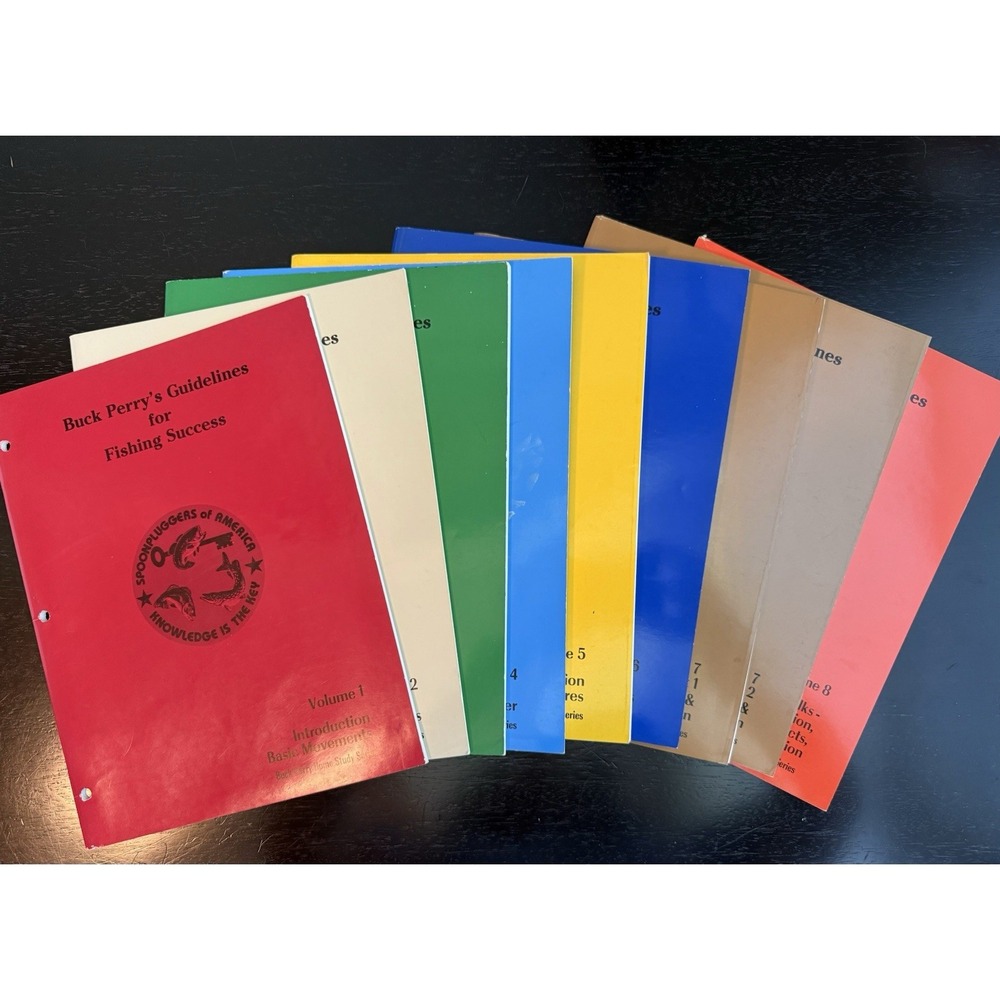 Buck Perry's Guidelines for Fishing Success Complete Set Of 9 Books All Volumes